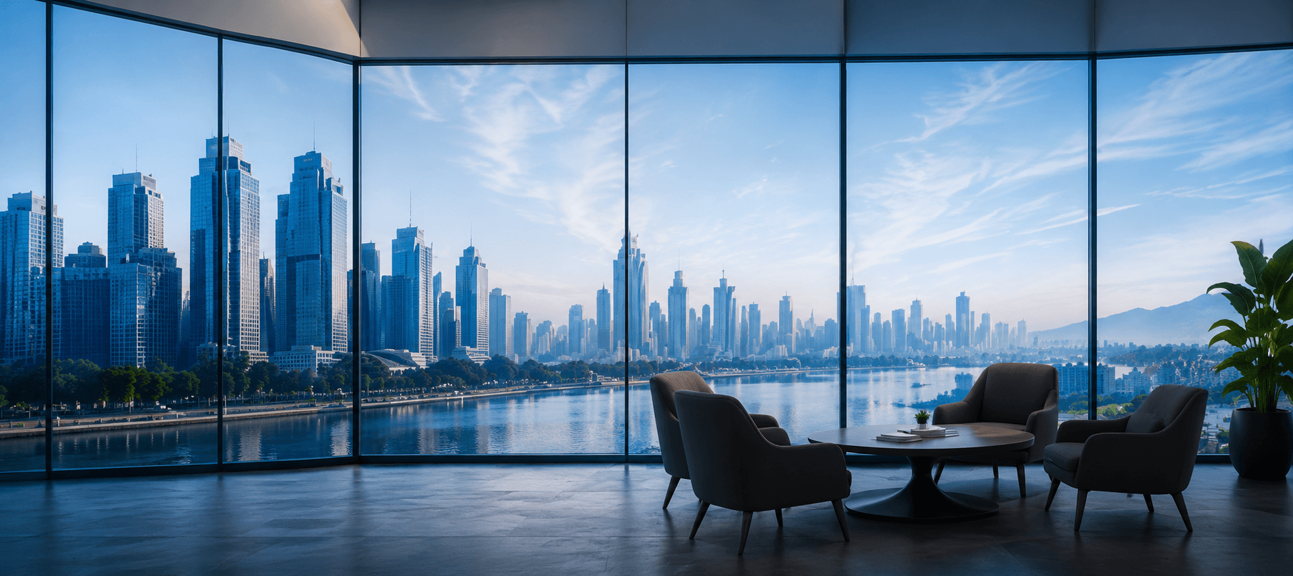 Singapore skyline investment office